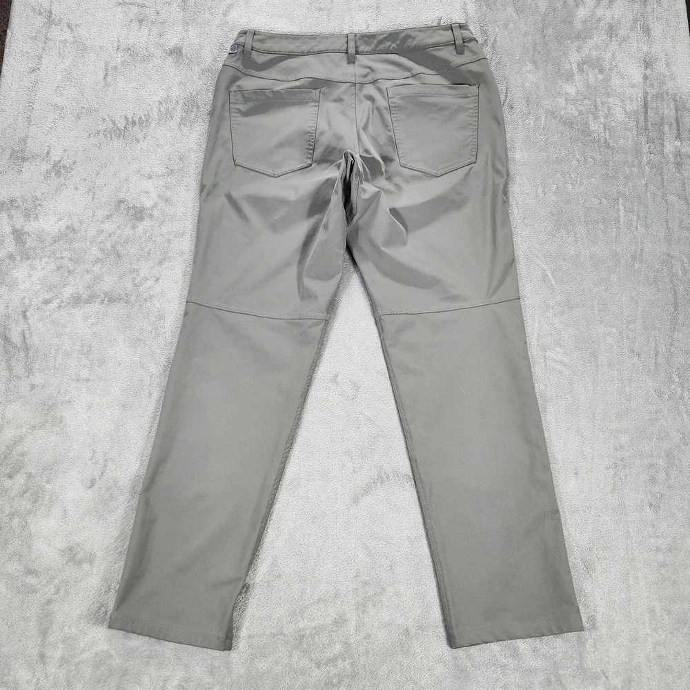 Lululemon Pants Mens 33 Green 5 Pocket ABC Stretch Tech Chino Casual Golf Travel